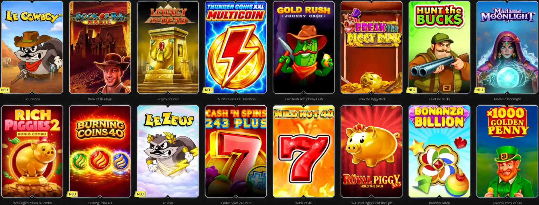 Godz Casino Spiele